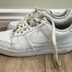 White size 12 Nike Air Force Ones